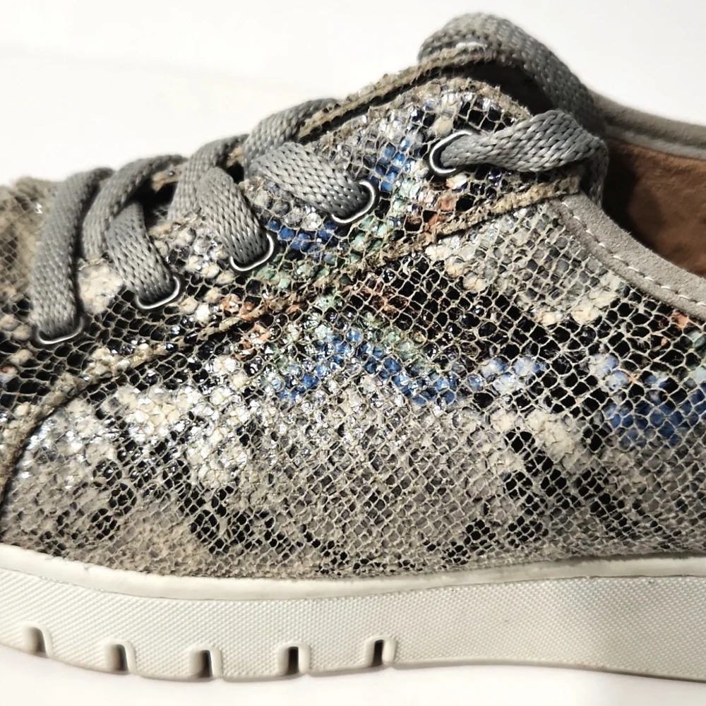 SOUL Naturalizer Python Topaz2 Oxford Shimmer Snakeskin Sneakers Size 9.5 - Picture 3 of 14